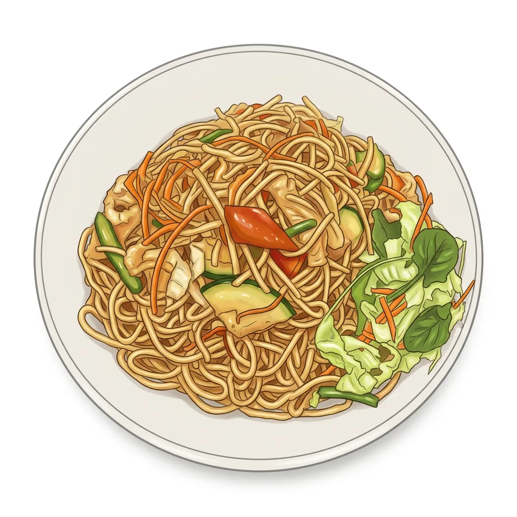 Thai wok nudlar