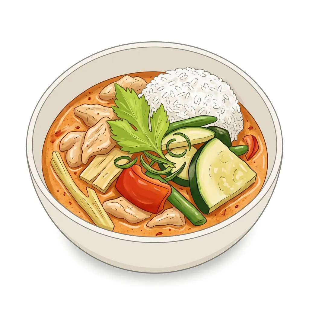 Röd curry med kokosmjölk