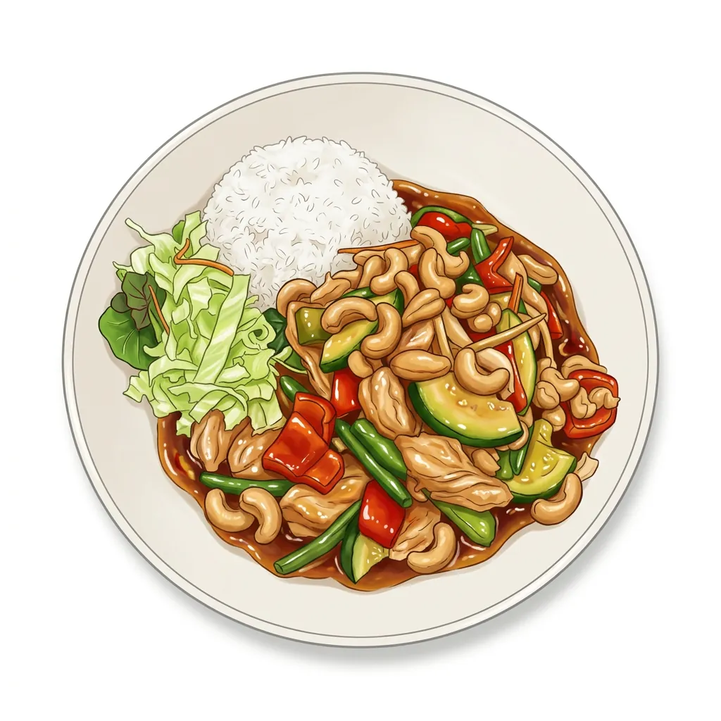 Kyckling eller Oumph med cashewnötter