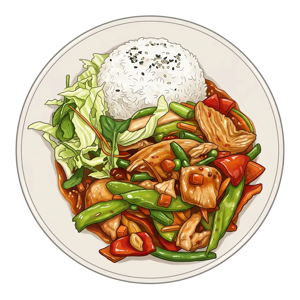 Szechuan kyckling eller Oumph